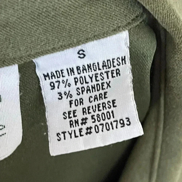 Joanna Sage Green Stretch Button Down Shirt | Soft Knit Collared Long Sleeve Top - Picture 9 of 10